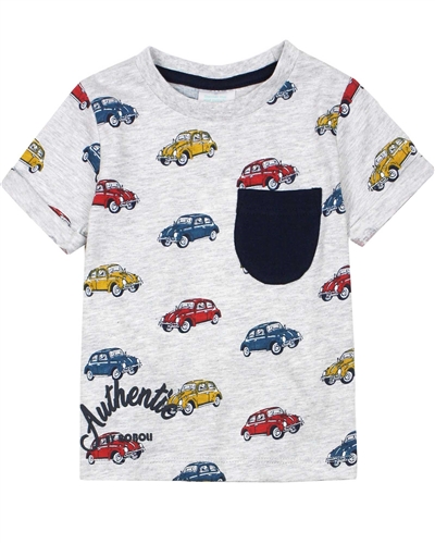 Boboli Baby Boys T-shirt in Retro Cars Print