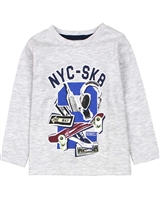 Boboli Little Boys T-shirt with Skateboard Print
