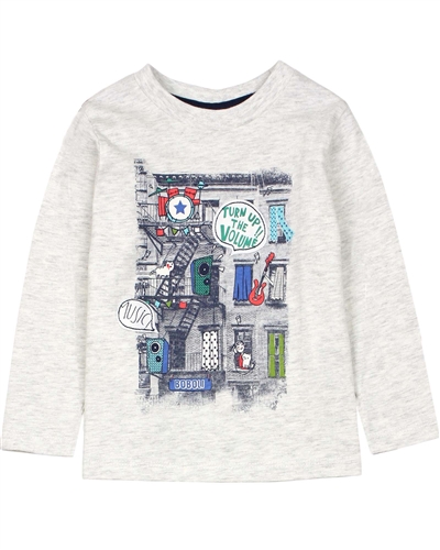 Boboli Little Boys T-shirt with Music Print