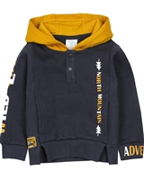 Boboli Little Boys Hooded Sweatshirt with Print