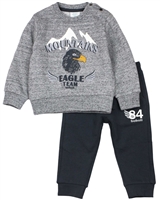 Boboli Little Boys Jogging Set with Mountain Print