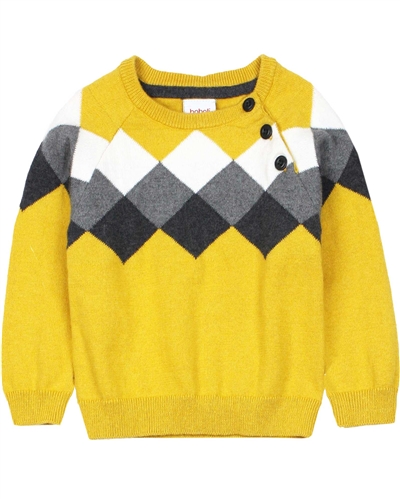 Boboli Little Boys Argyle Pullover