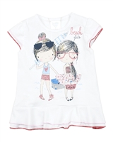 Boboli Baby Girls Tunic with Girls Print