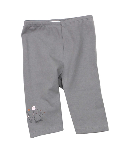 Boboli Baby Girls Basic Capri Leggings in Grey