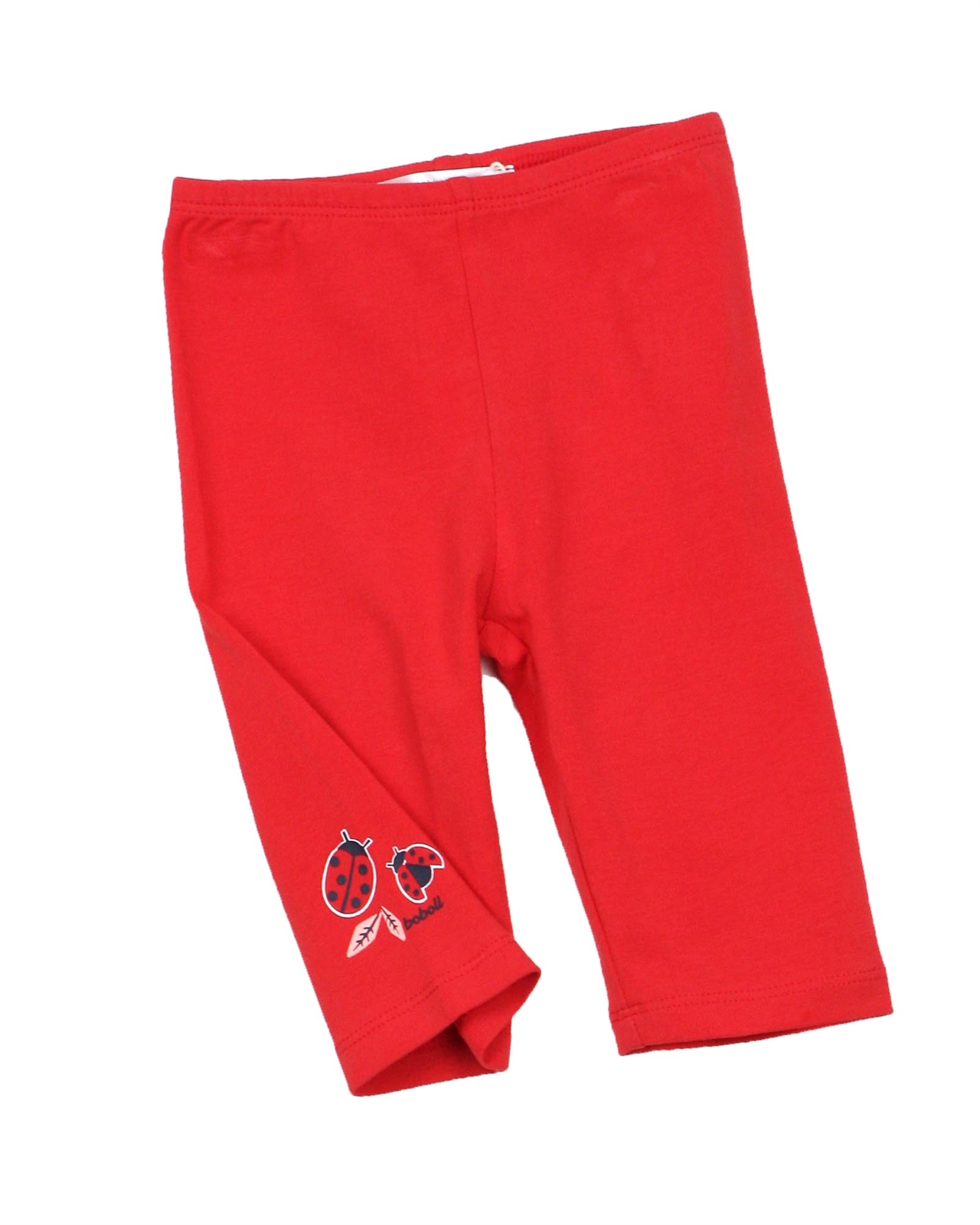 BOBOLI Baby Girls Basic Capri Leggings in Red, Sizes 12M-3