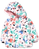 Boboli Little Girls Reversible Faux Fur Coat