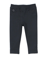 Boboli Little Girls Fleece Pants in Charcoal