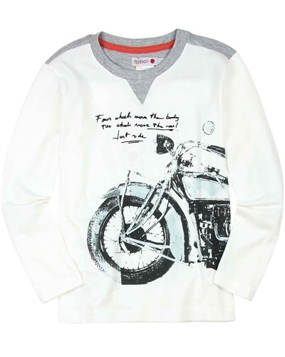 Boboli Boys T-shirt with Motorcycle Print