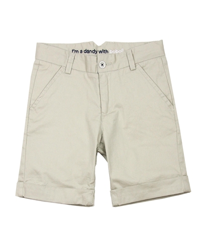 Boboli Boys Dress Chino Shorts in Beige