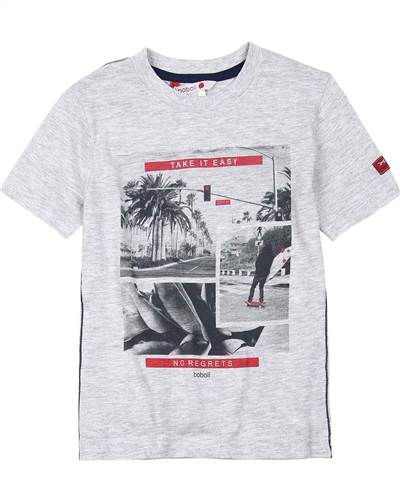 Boboli Boys T-shirt with Surfer Print,