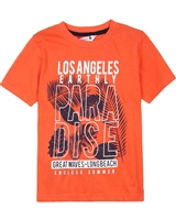 Boboli Boys Beach T-shirt with LA Print