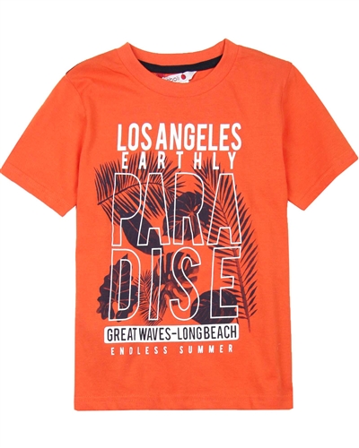 Boboli Boys Beach T-shirt with LA Print