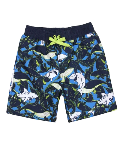 Boboli Boys Board Shorts in Sharks Print