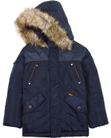 Boboli Boys Classic Hooded Parka Coat