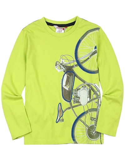 Boboli Boys T-shirt with Bicycle Print