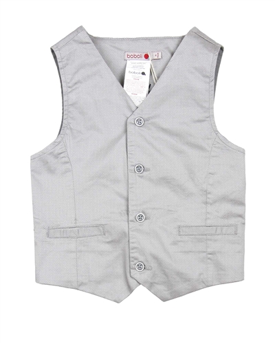 Boboli Boys Satin Twill Dress Vest