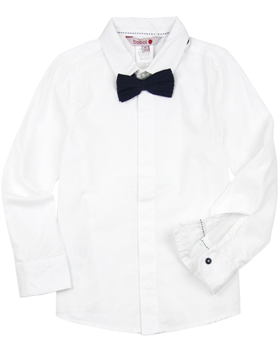 Boboli Boys Dress Shirt with Bow Tie
