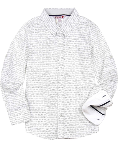 Boboli Boys Printed Dress Shirt