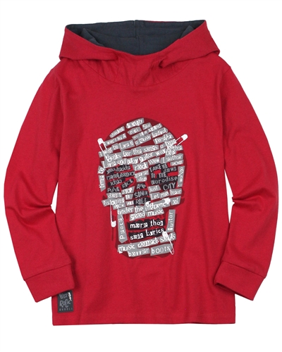 Boboli Boys Hooded T-shirt with Scull Print