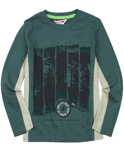 Boboli Boys T-shirt with Forest Print