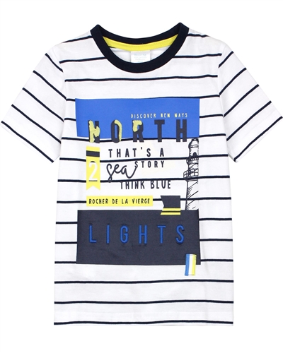 Boboli Boys Nautical Striped T-shirt