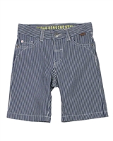 Boboli Boys Striped Denim Bermuda Shorts