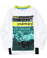 Boboli Boys T-shirt with Snowboarder Print