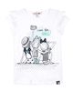 Boboli Girls T-shirt with Ruffled Sleeves