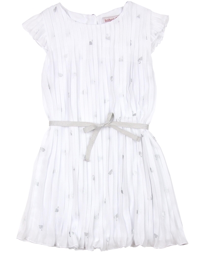 Boboli Girls Chiffon Plisse Dress