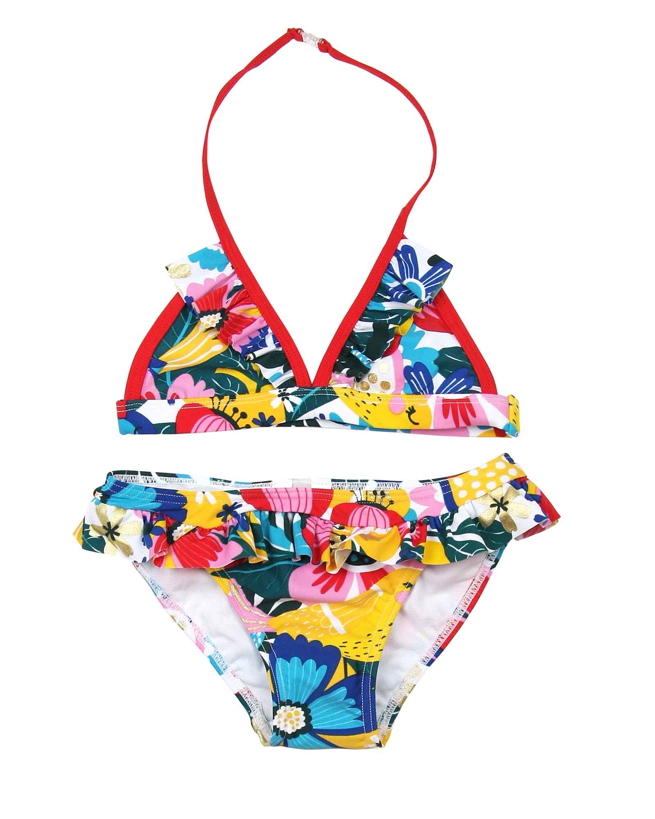 BOBOLI Girl's Bikini in Floral Print, Sizes 4-16 - Spring/Summer 2019 ...