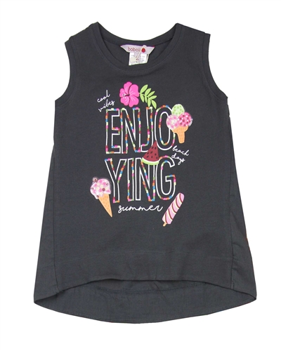 Boboli Girls Top with Ice Cream Print