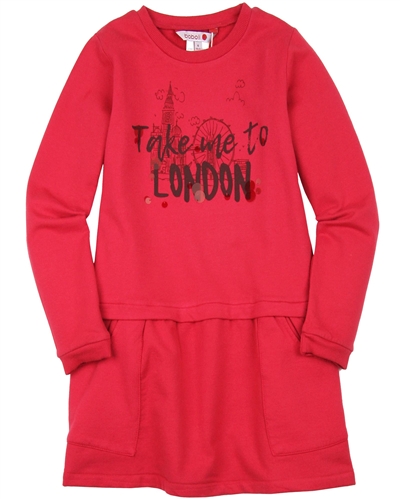 Boboli Sweatshirt Dress with Print