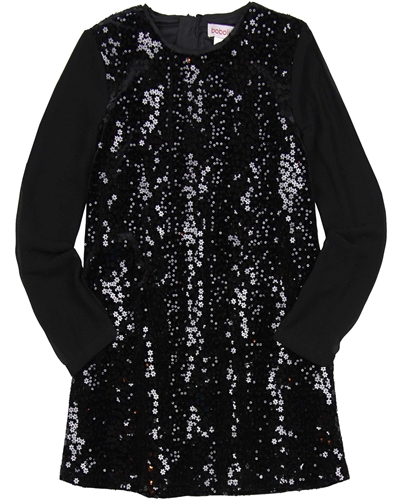Boboli Velour Party Dress with Chiffon Sleeves