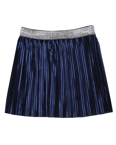 Boboli Velour Plisse Skirt