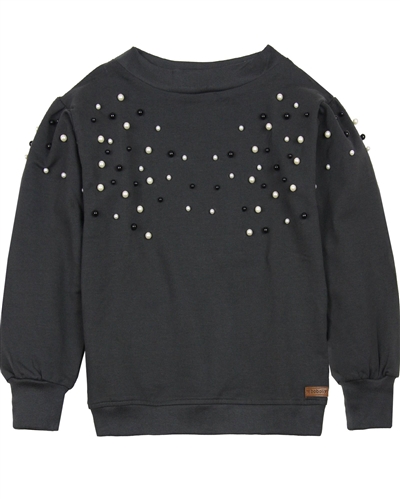 Boboli Girls Sweatshirt with Beads Applique