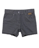 Boboli Girls Twill Shorts in Dark Grey