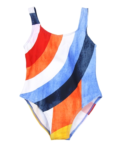 Boboli Girls One-piece Swimsuit in Geometric Print