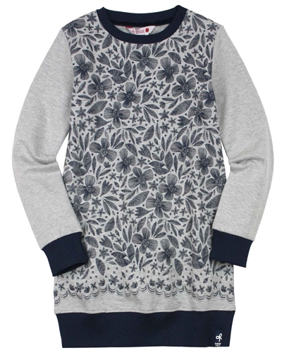 Boboli Girls Sweatshirt Dress in Floral Print