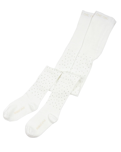 Boboli Girls Tights with Crystals in White