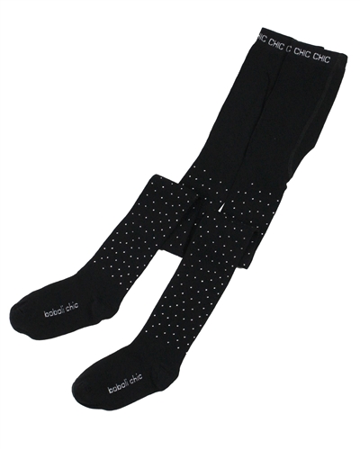 Boboli Girls Tights with Crystals in Black