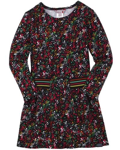 Boboli Girls Terry Dress in Splash Print