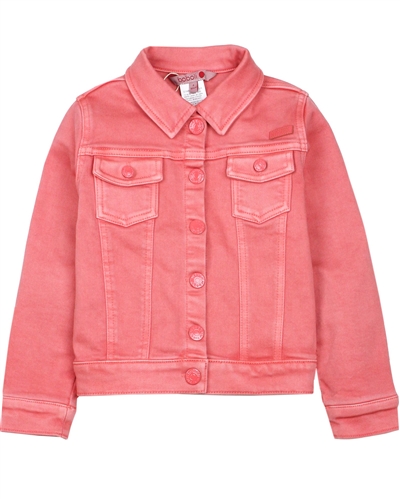 Boboli Girls Jogg Jean Jacket with Ruffle