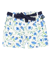 Boboli Girls Viscose Shorts in Floral Print