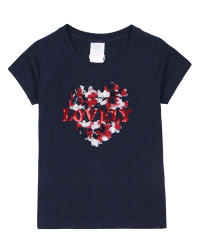 Boboli Girls T-shirt with Heart Applique