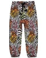 Boboli Girls Viscose Pants in Zebra Print