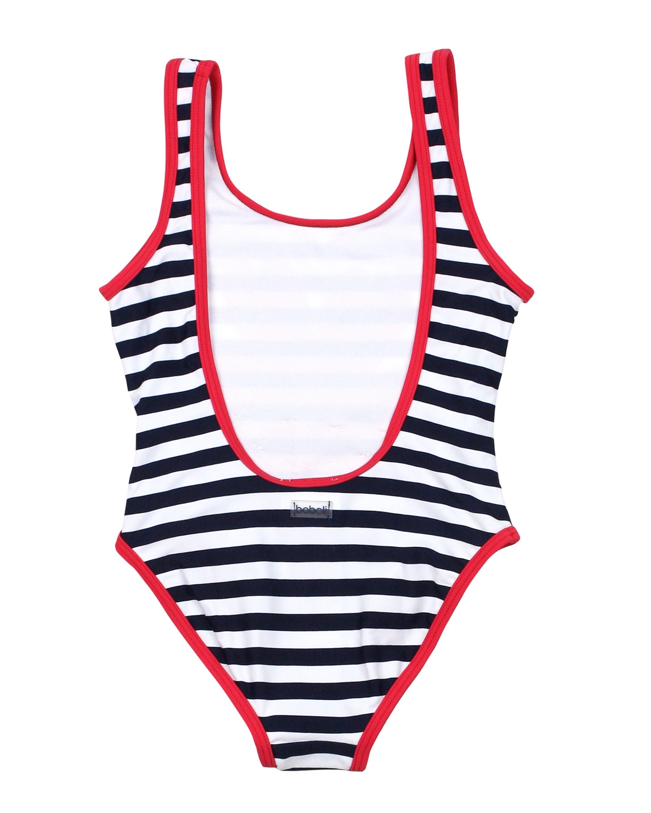 BOBOLI Girl's One-piece Striped Swimsuit with Flower - Spring/Summer ...