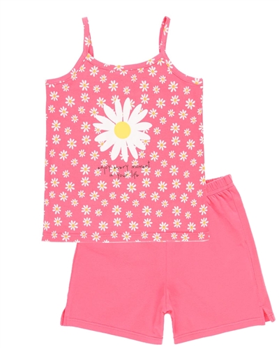 Boboli Girls Daisy Print Tank and Shorts Pyjamas Set