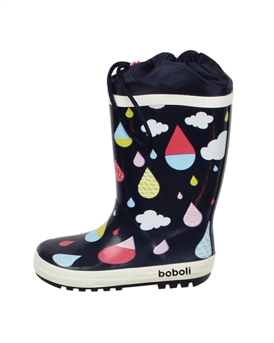 Boboli Girls Printed Rain Boots