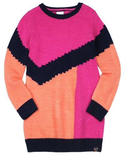 Boboli Girls Colour-block Sweater Dres