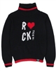 Boboli Girls Turtleneck Sweater with Heart
